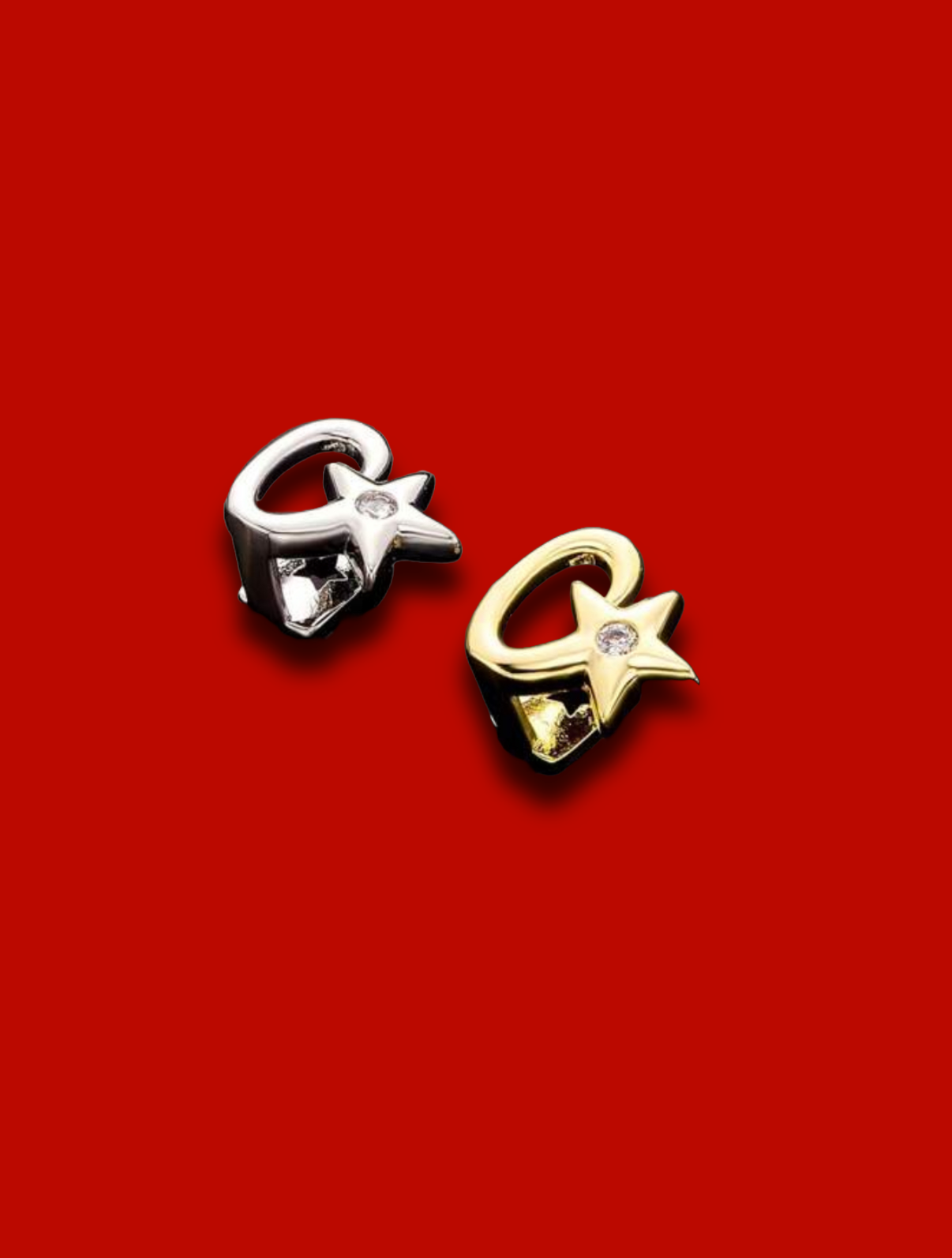 Star Pop – Grills Étoile Strass Doré & Argenté