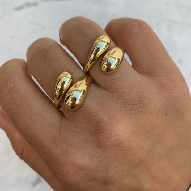 Bague goutte d’eau