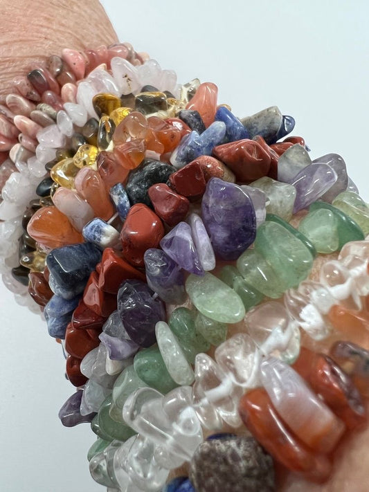 Bracelet en fausse pierre naturelle