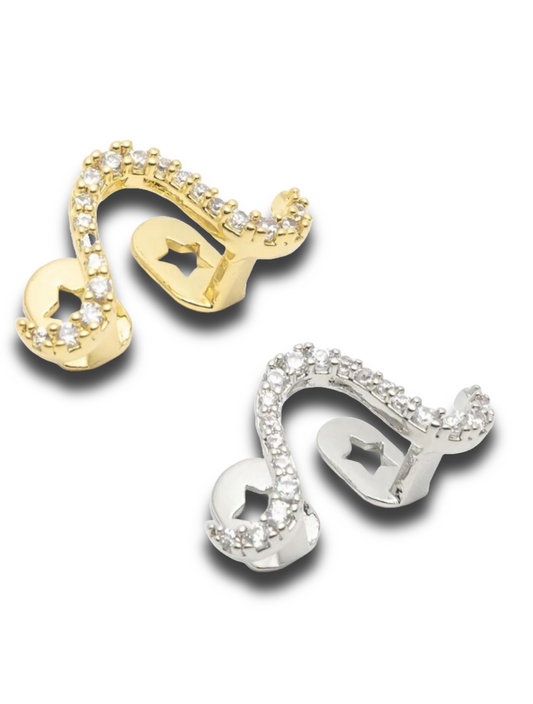Money Talk – Grills “$” Strass Gold & Silver