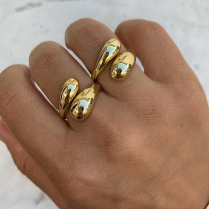 Bague goutte d’eau